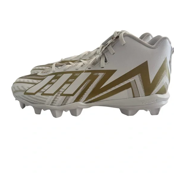 Adidas Freak Spark MD 23 Football Cleats Men’s 9.5 White Gold - Picture 4 of 8